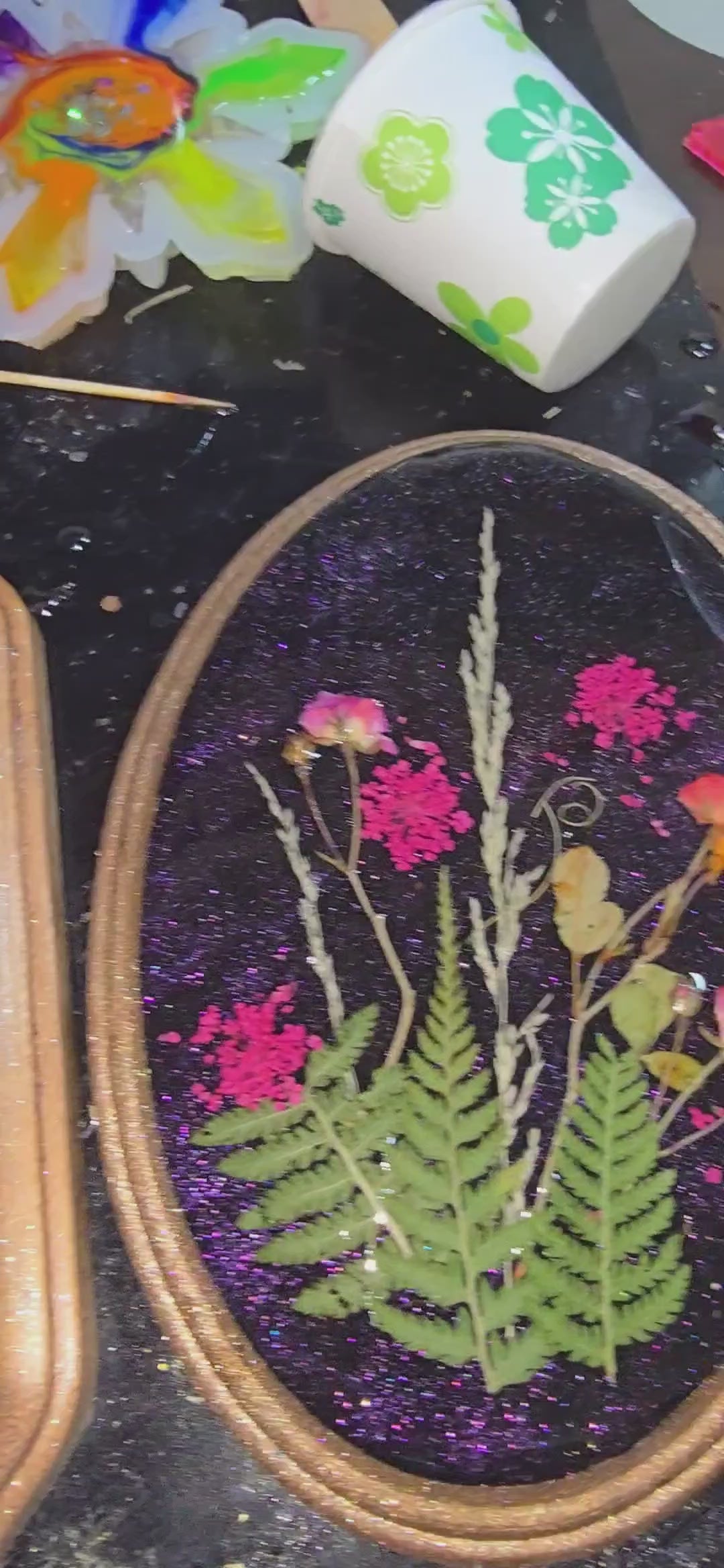 Medium Space Garden Plaque- Red