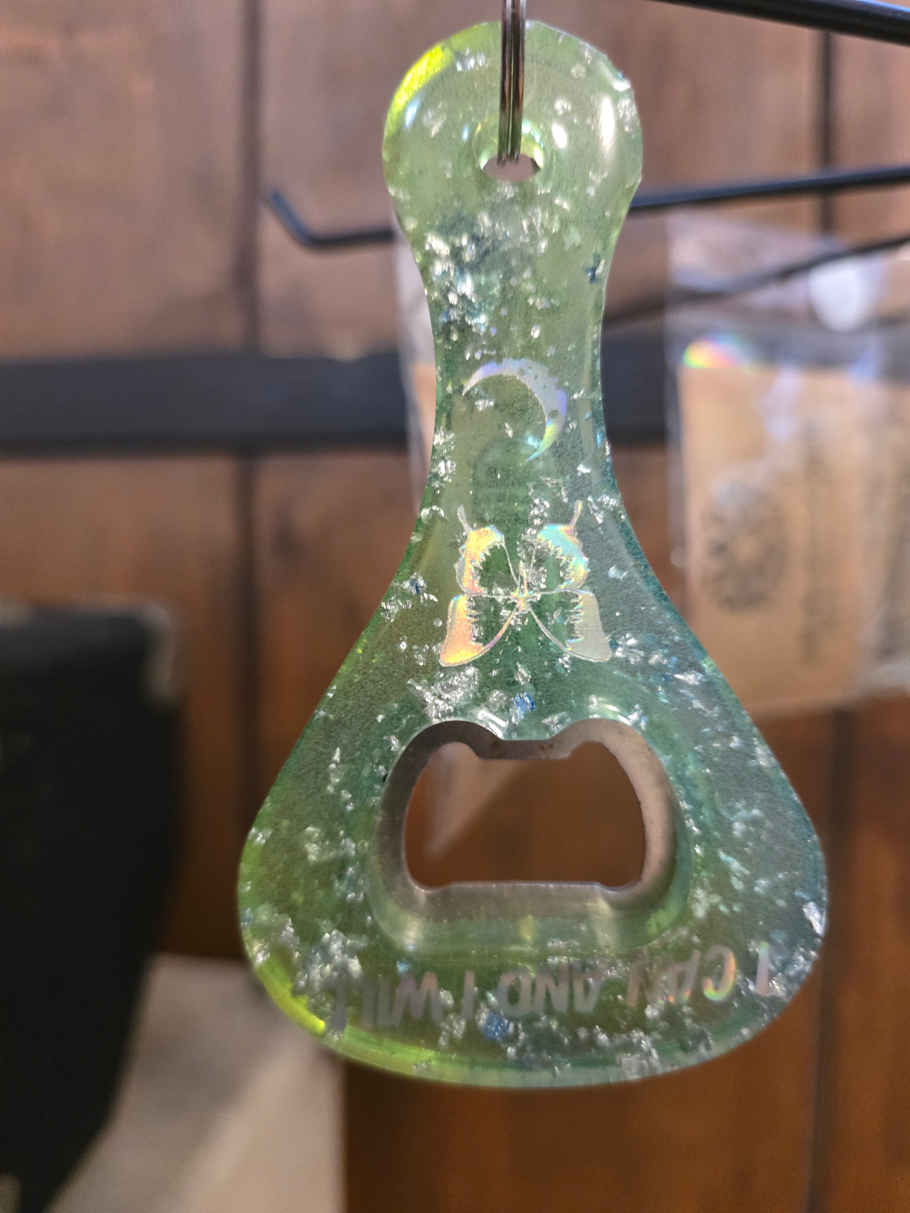 Bottle Opener Keychain- Green