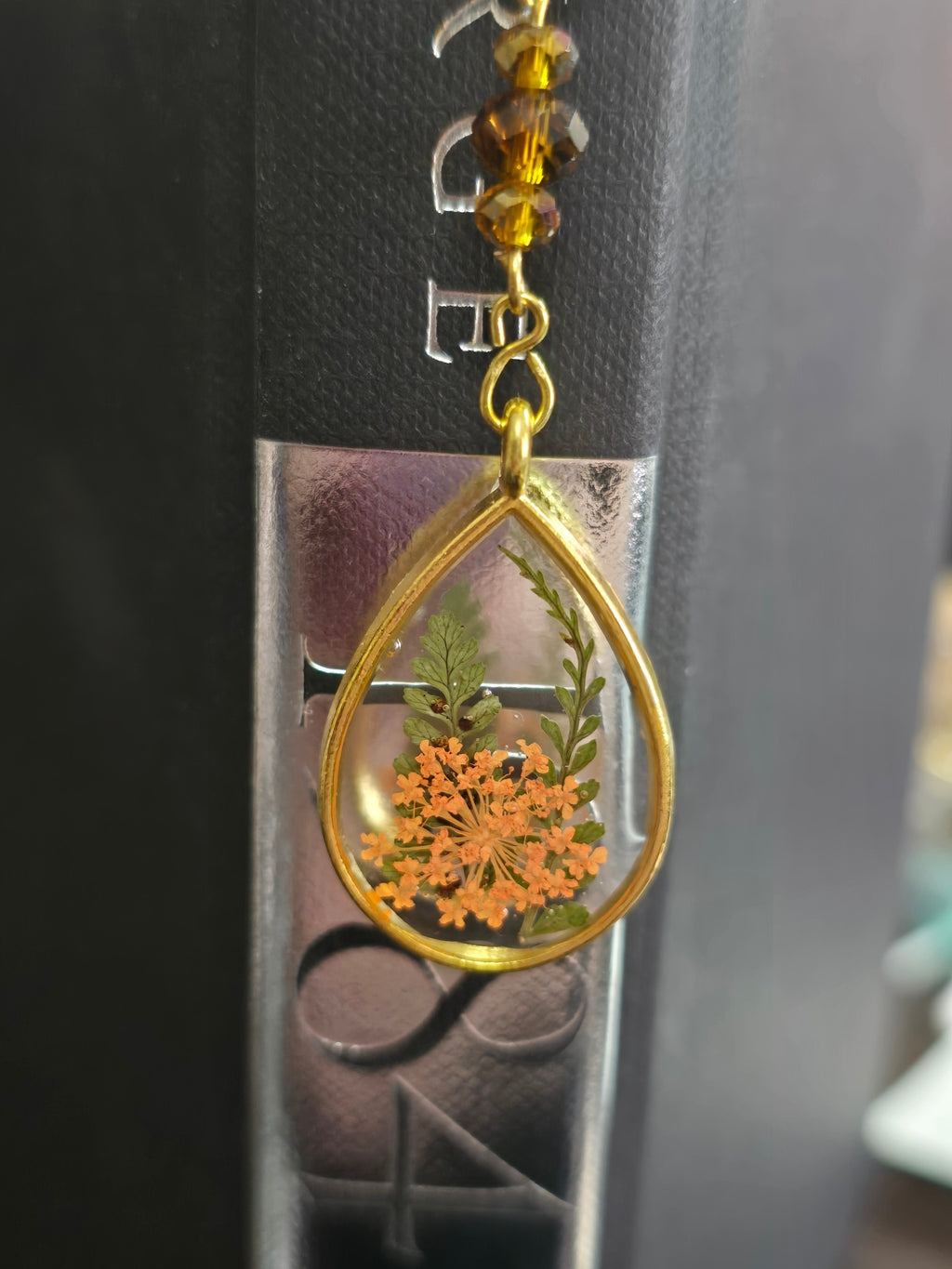 Botanical Book Hook- Burnt Orange