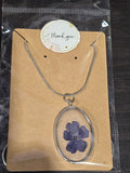 Preserved Botanical Necklace- Verbena