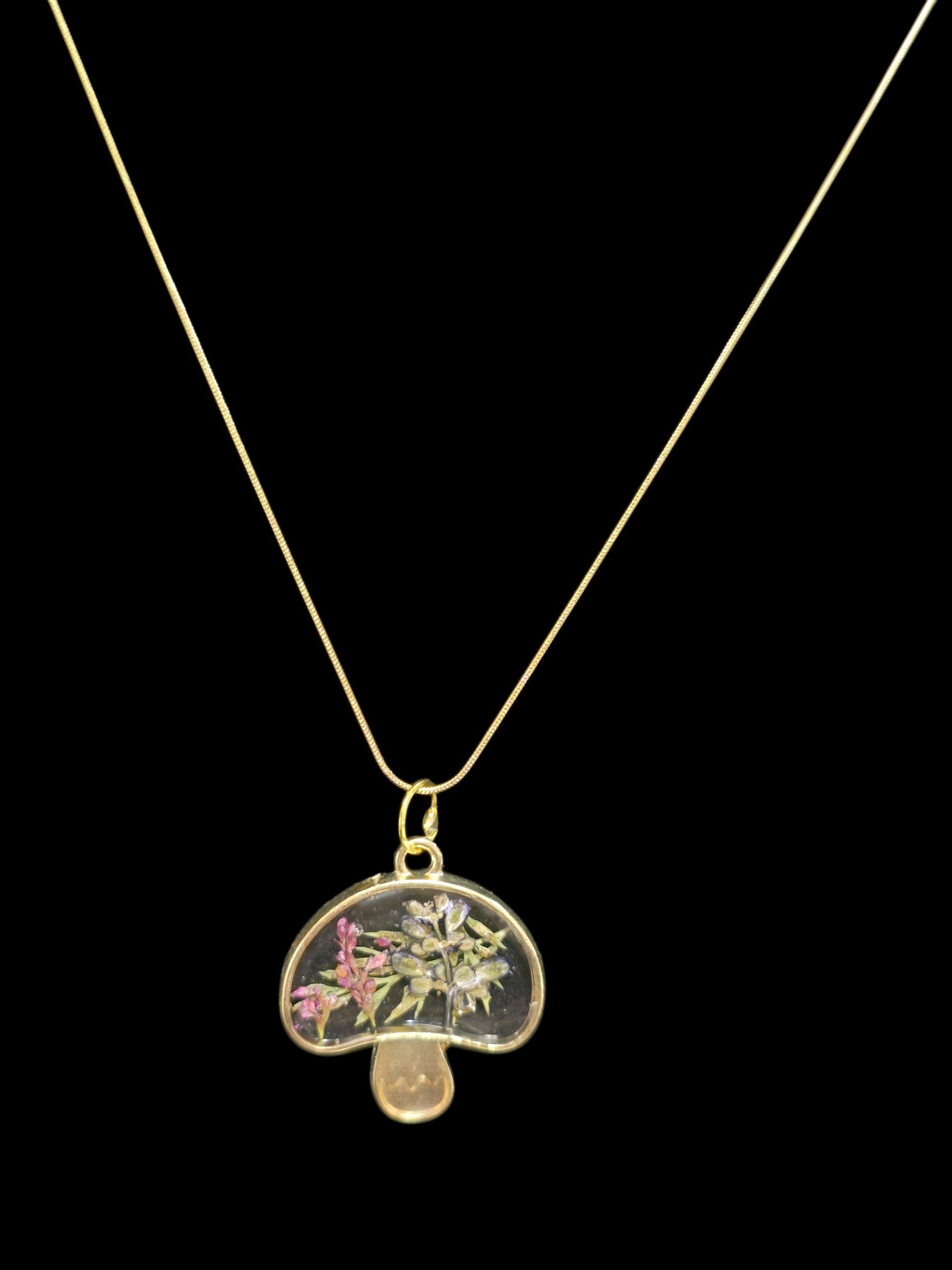 Gold Shroomy Necklace
