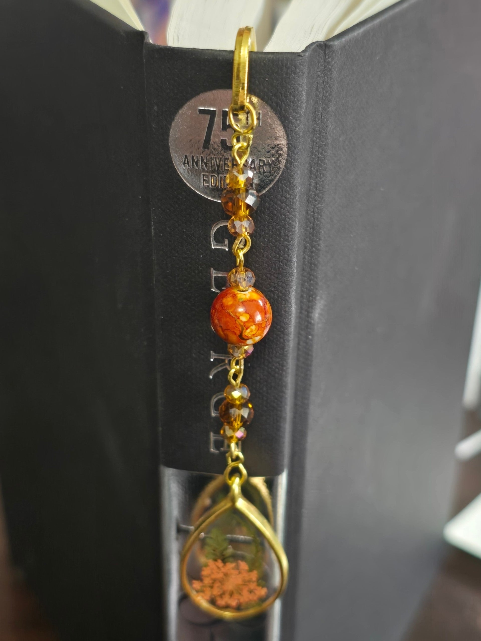 Botanical Book Hook- Burnt Orange