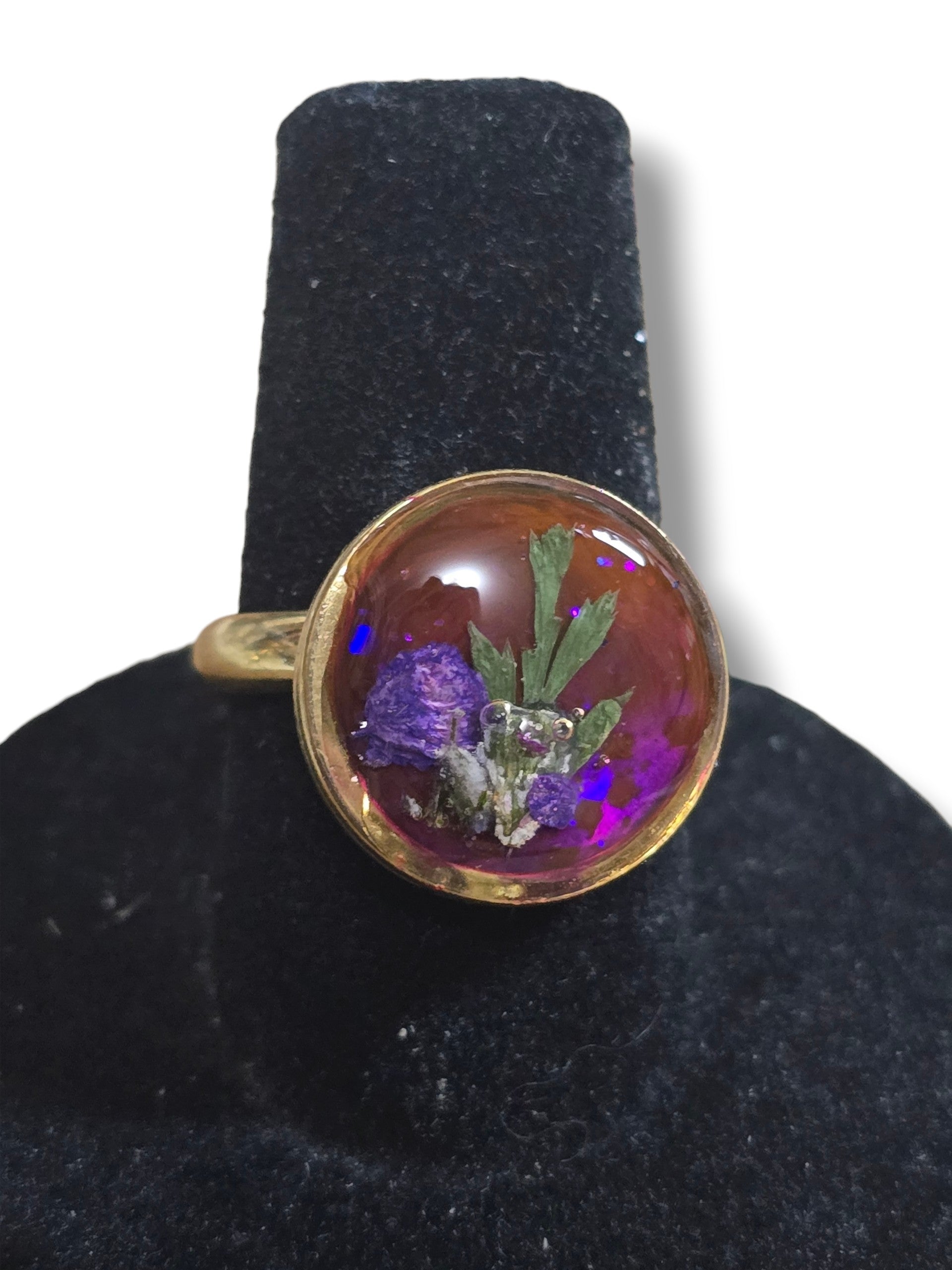 Garden Ring- Gold & Pink