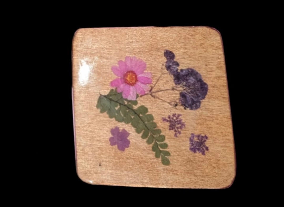 Botanical Coaster Set- 4pc