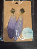 Preserved Botanical Earrings-Water Lily