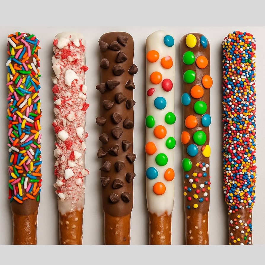 Dipped Pretzel Rods