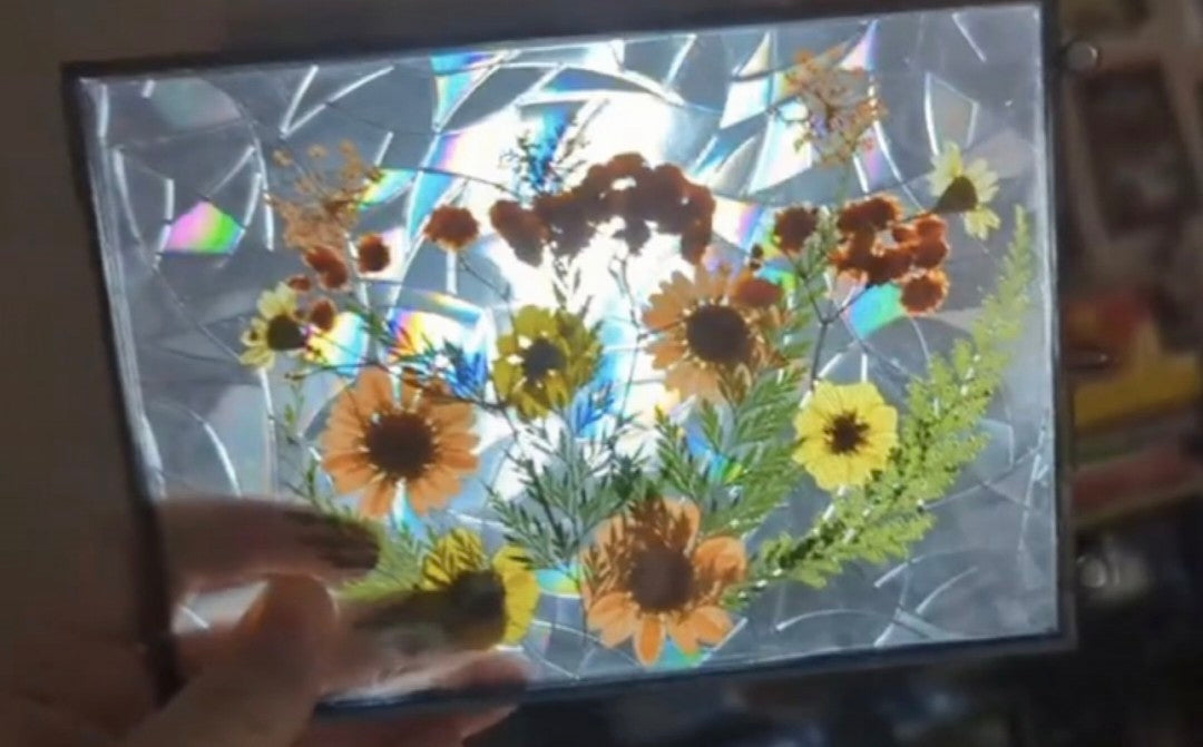 Botanical Glass Suncatcher