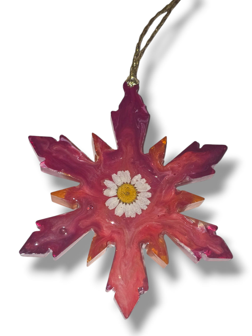 Fire & Ice Snowflake Ornament