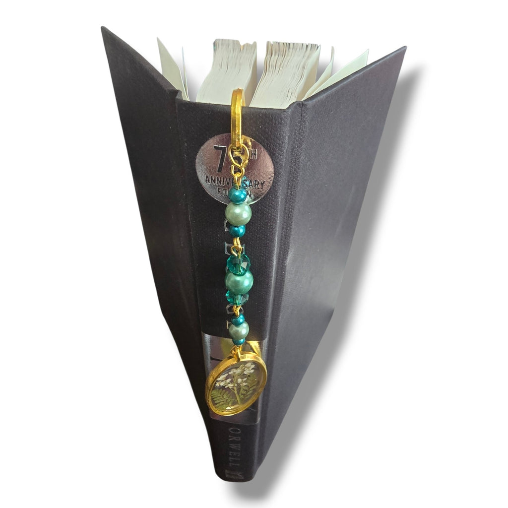 Botanical Book Hook- Aquamarine