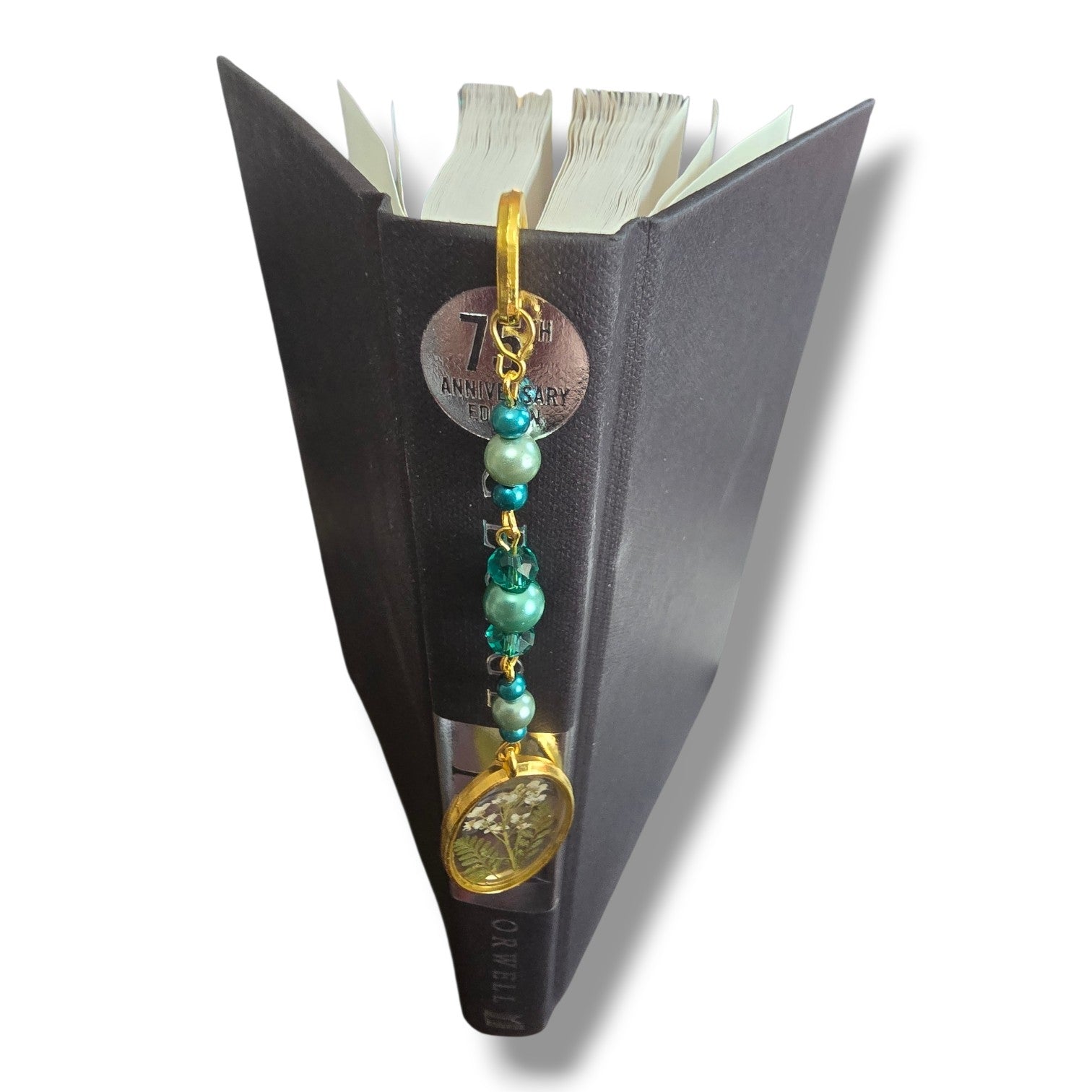 Botanical Book Hook- Aquamarine