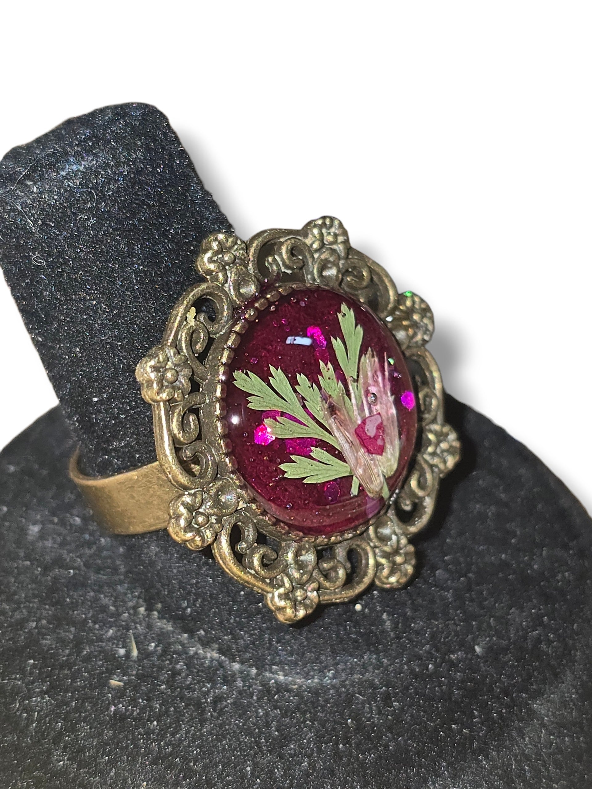 Garden Ring- Bronze & Berry