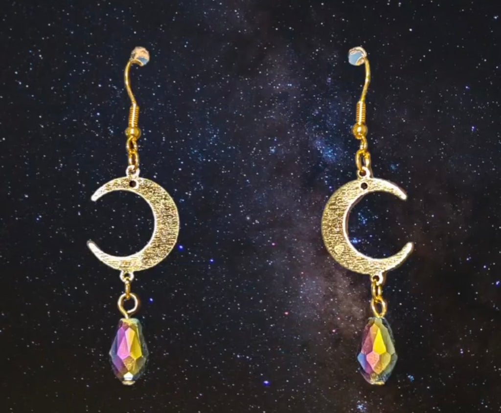 Iridescent Lunar Earrings