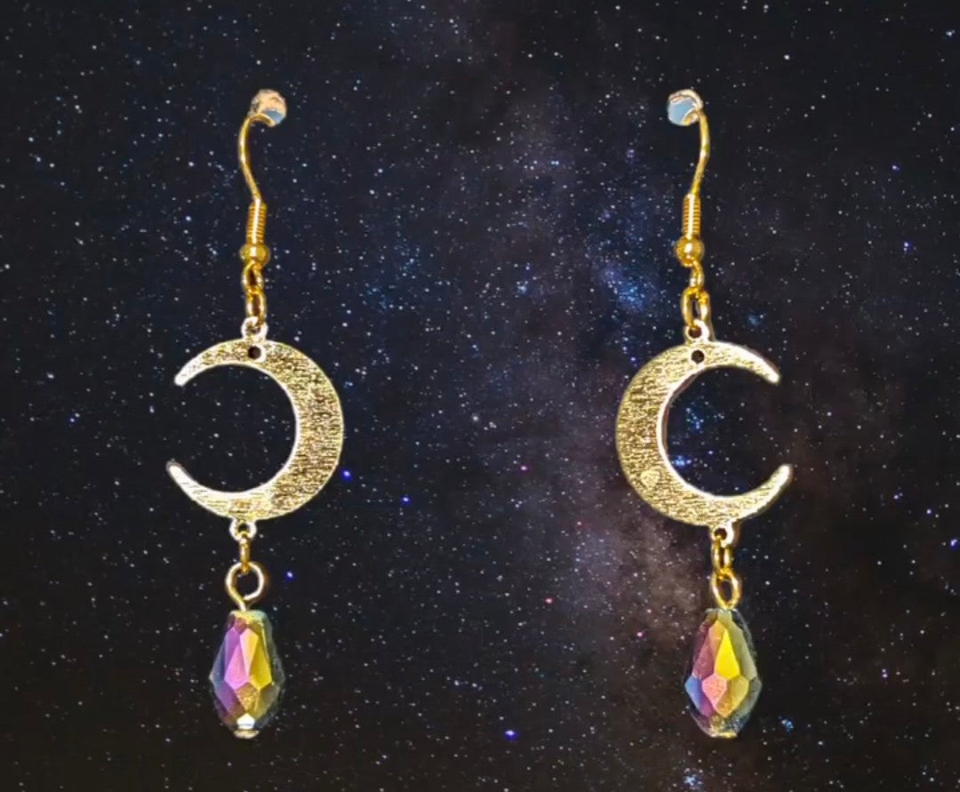 Iridescent Lunar Earrings