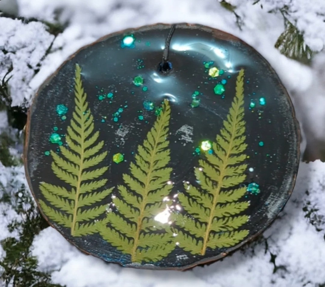 Wooden Treescape Ornament