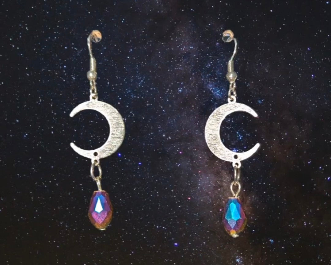 Iridescent Lunar Earrings