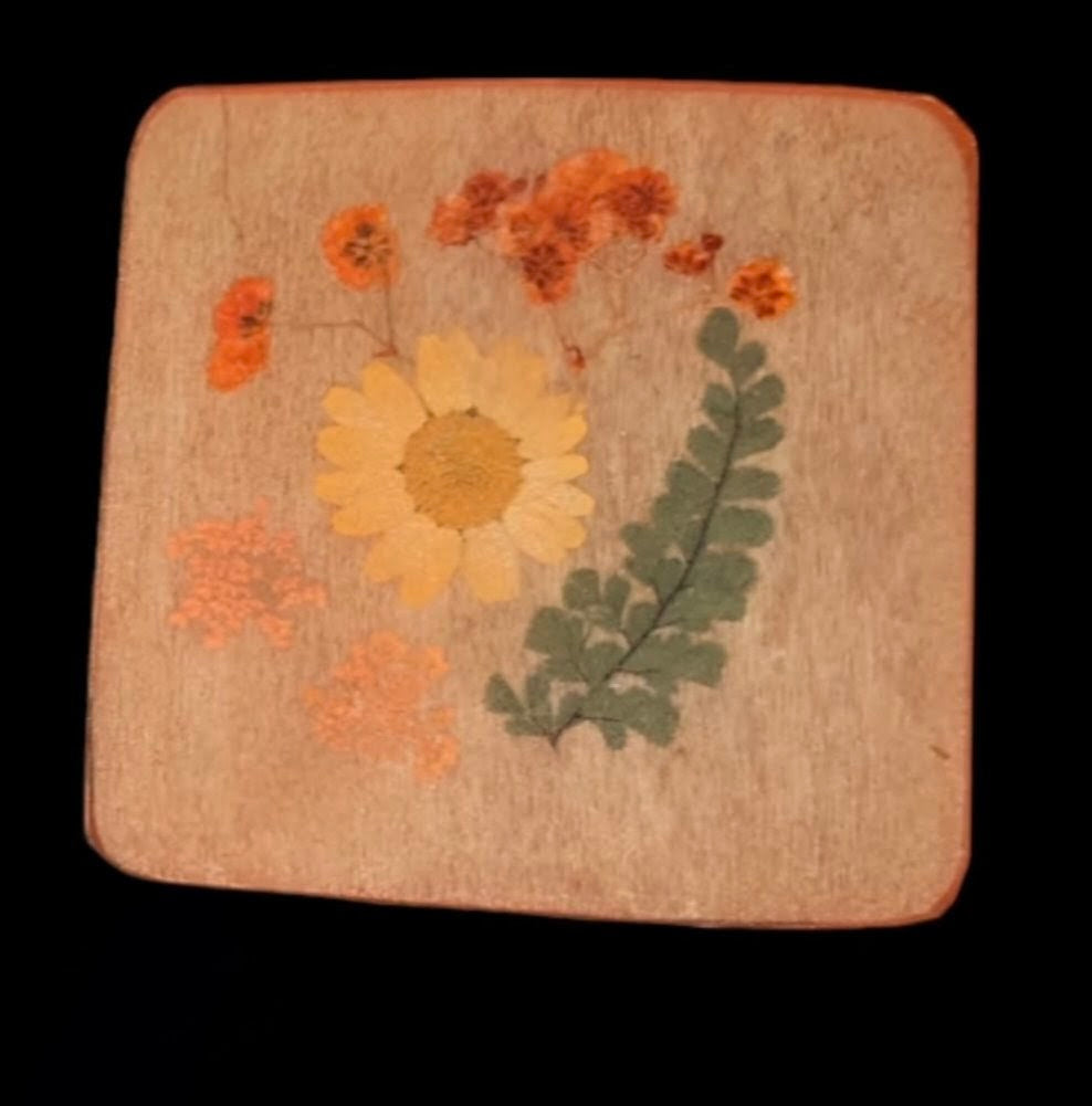 Botanical Coaster Set- 4pc