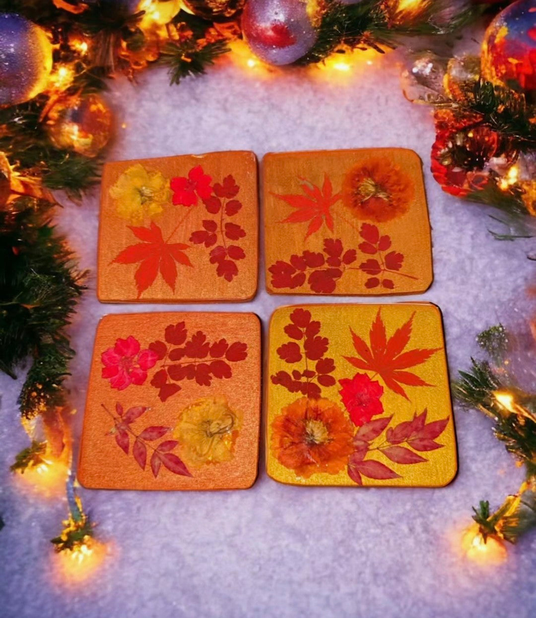 Autumn Coaster Gift Set- 4pc