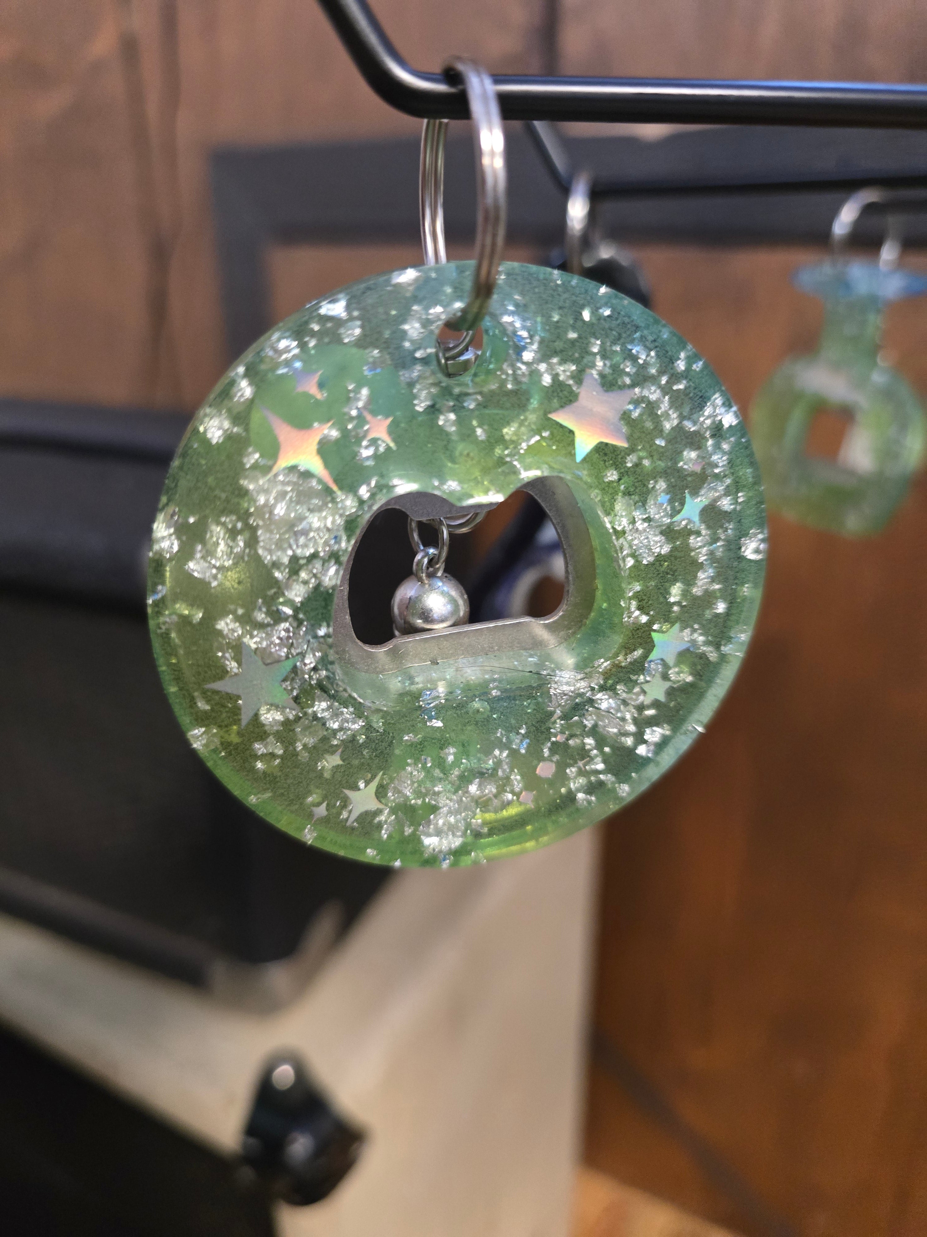 Bottle Opener Keychain- Green