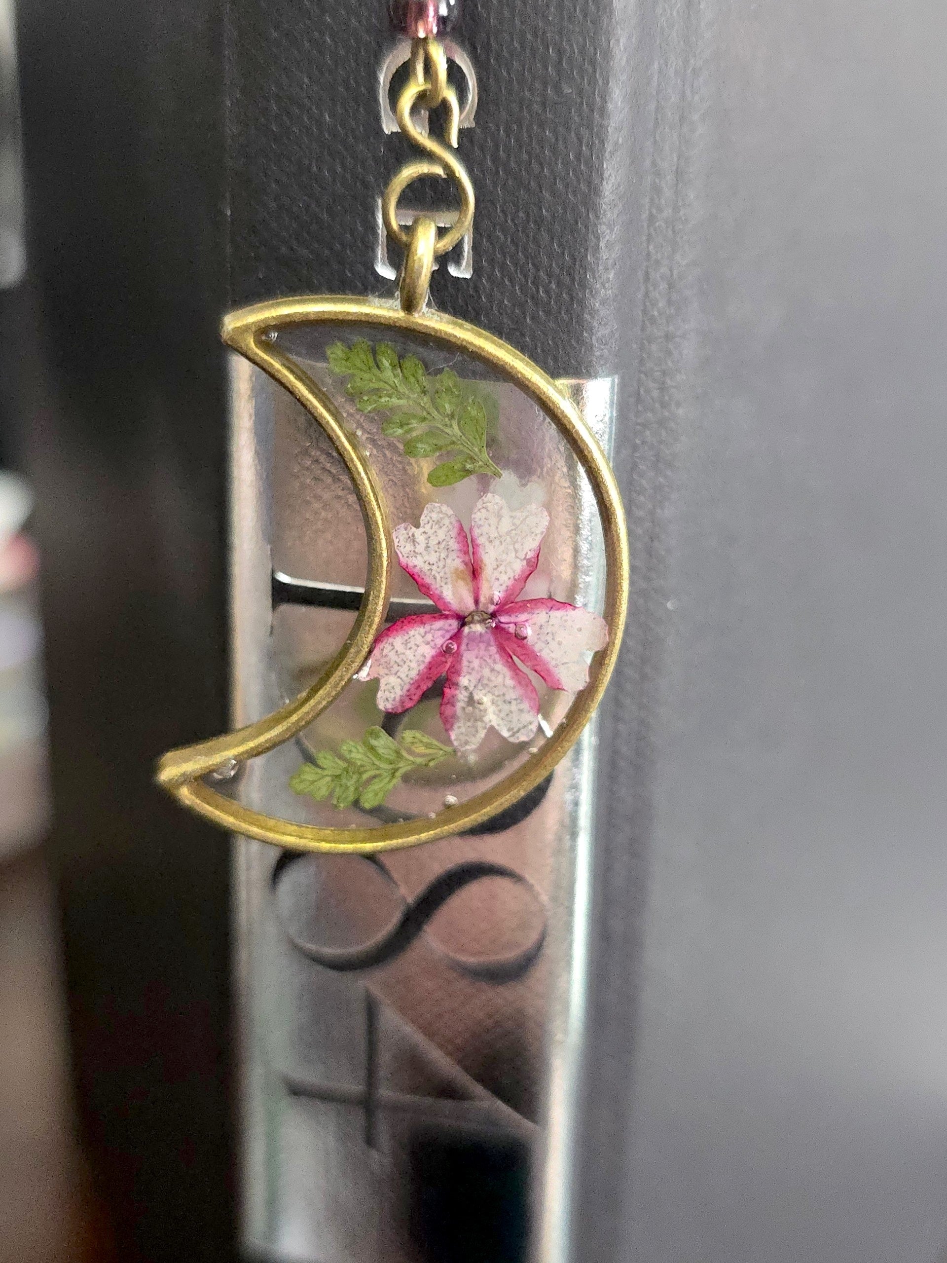 Botanical Book Hook- Purple Garden Verbena