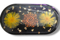 Botanical Trinket Tray- Black & Yellow