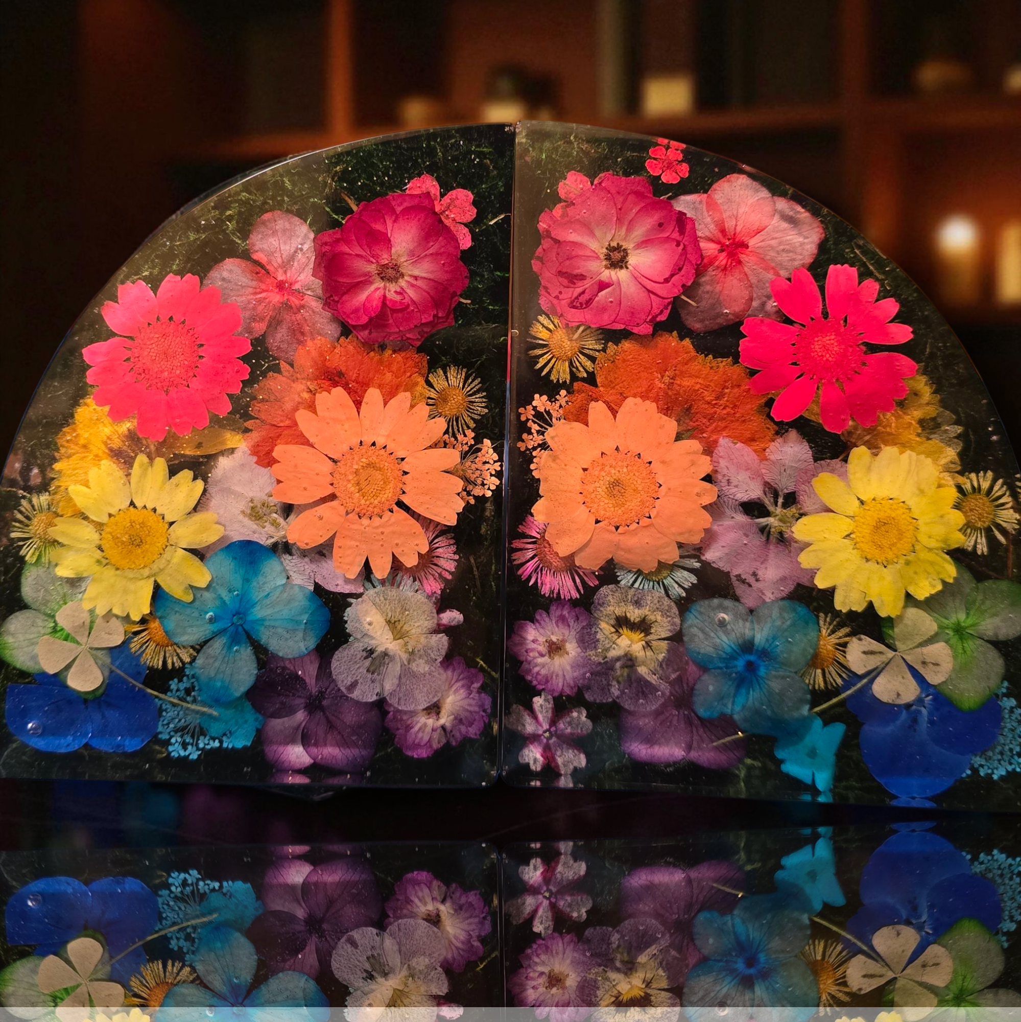 Rainbow Garden Arch Bookends