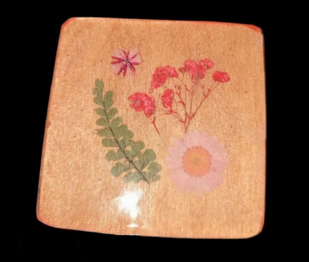 Botanical Coaster Set- 4pc
