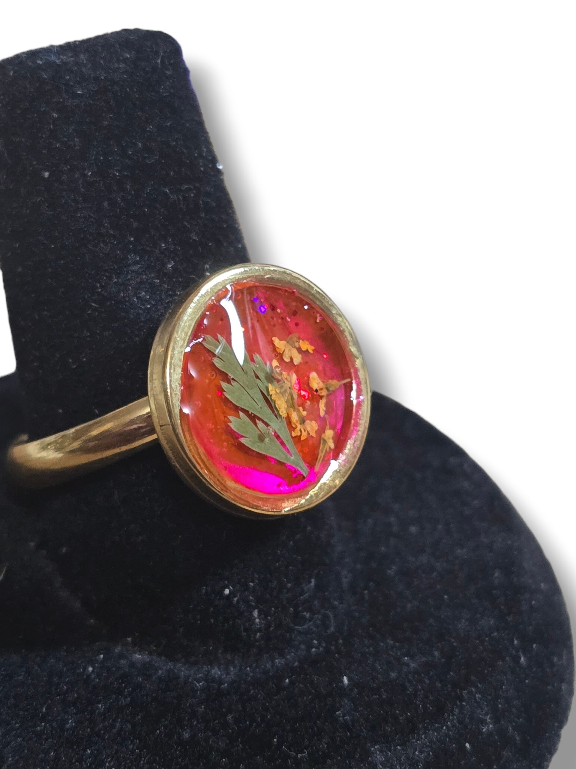 Garden Ring- Gold & Pink