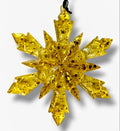 Snowflake Ornament- Yellow/Gold