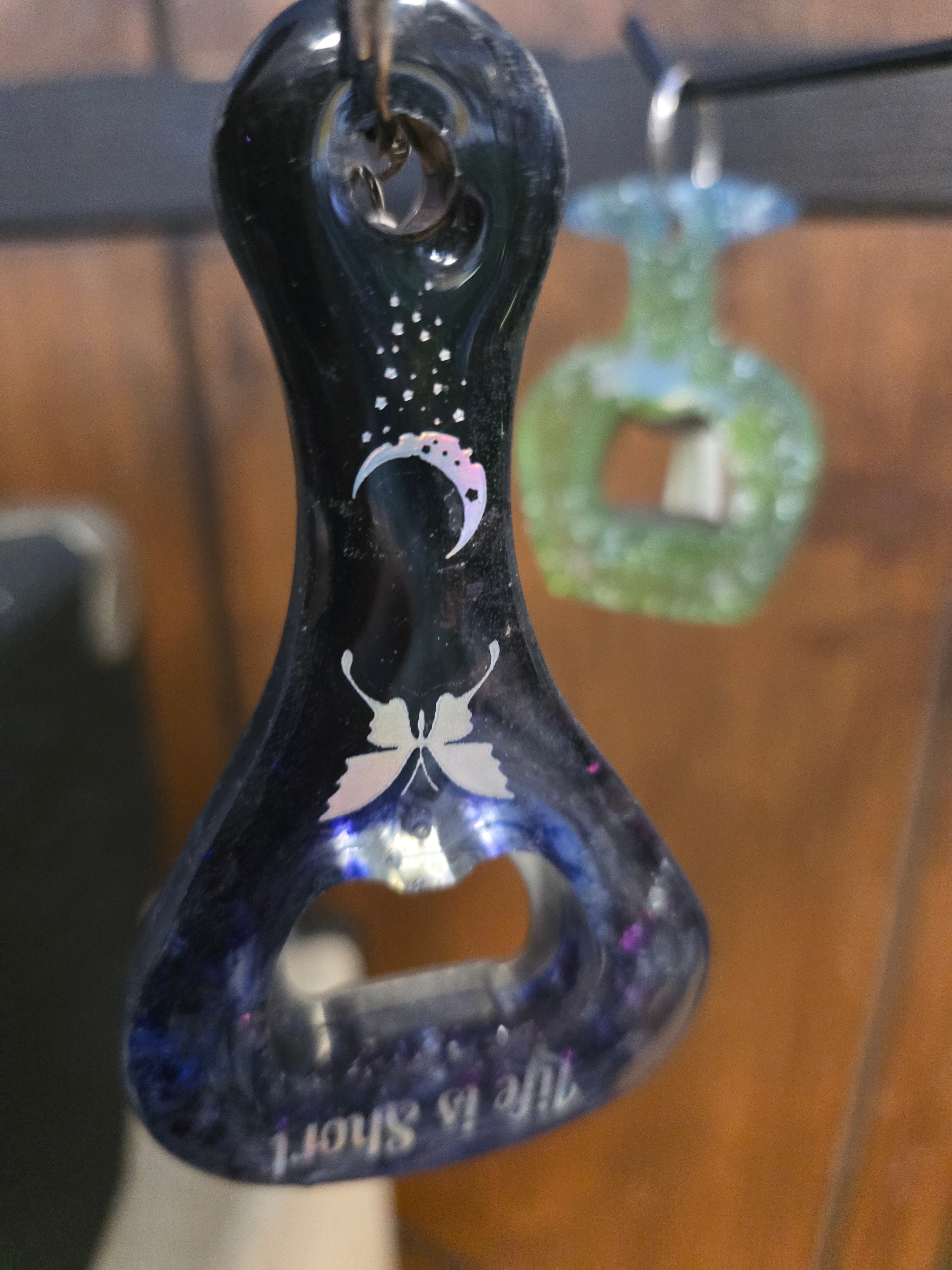 Bottle Opener Keychain- Dark Purple