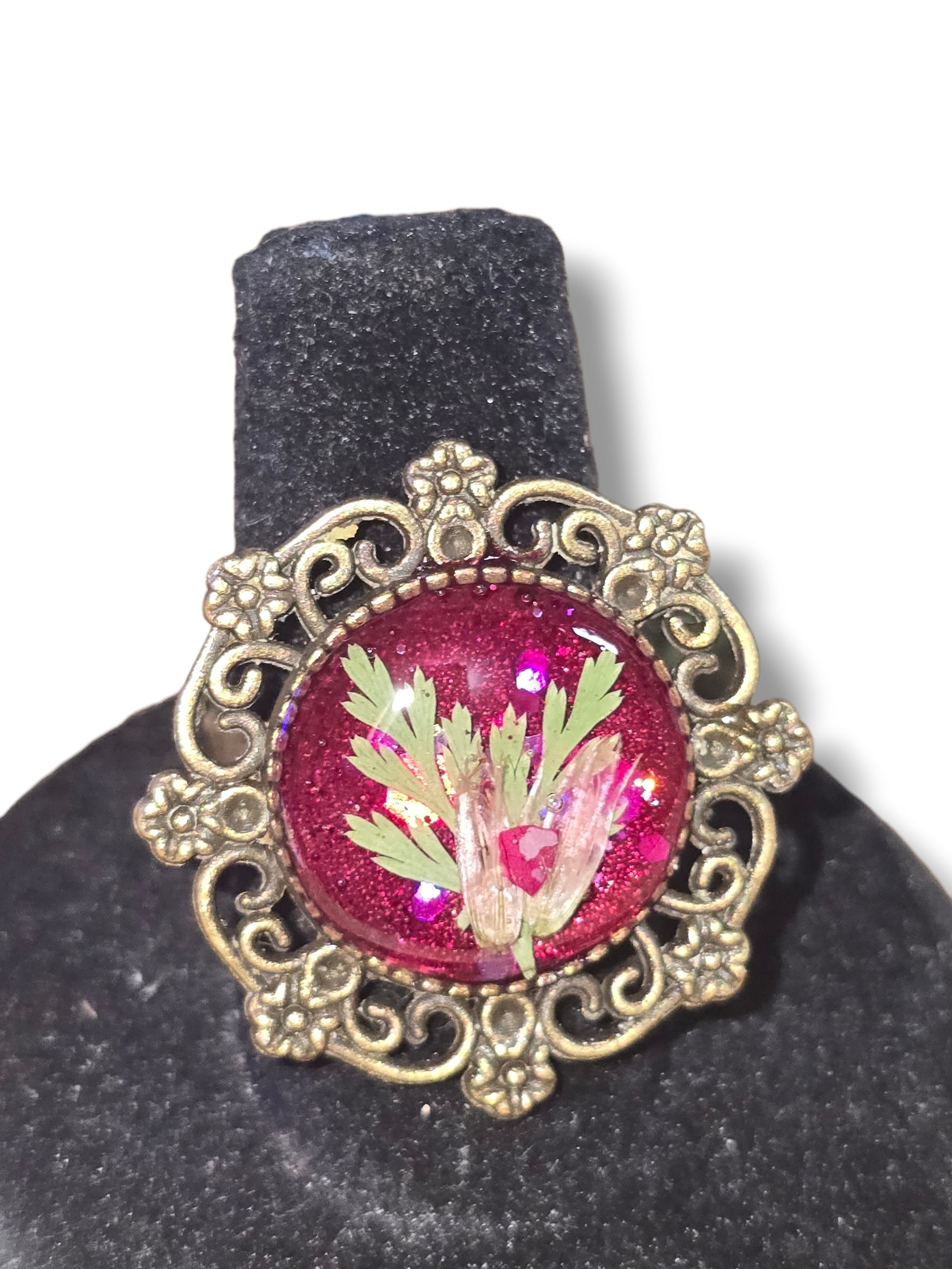 Garden Ring- Bronze & Berry