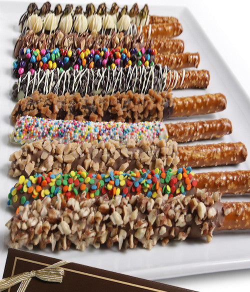 Dipped Pretzel Rods