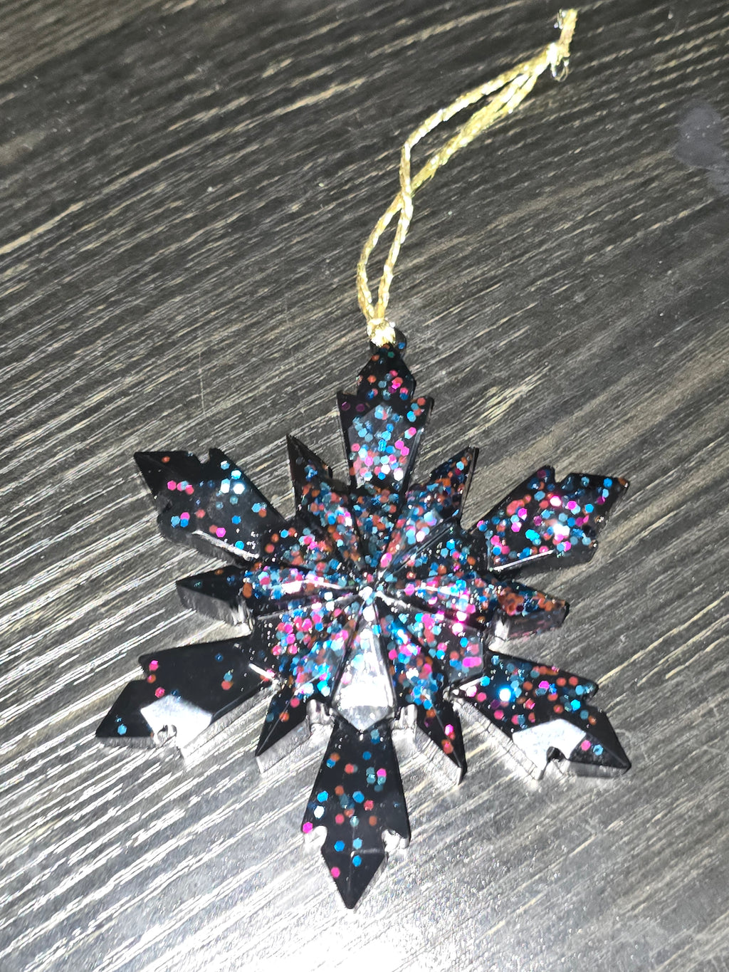 🖤💜💙 Snowflake Ornament