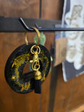 Bottle Opener Keychain- Black & Gold